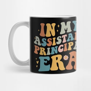 Groovy In My Assistant Principal Era Job Title School Worker Retro Mug